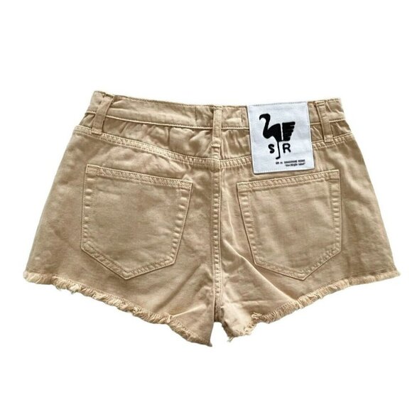 Free People X Sandrine Rose Women's Sz 27 Beige Cut Off Shorts NWT - Picture 10 of 12